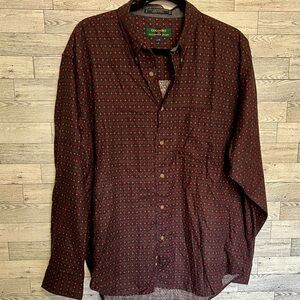 Colors by Alexander Julian Large Long Sleeve Button Down Geometric Great Pattern